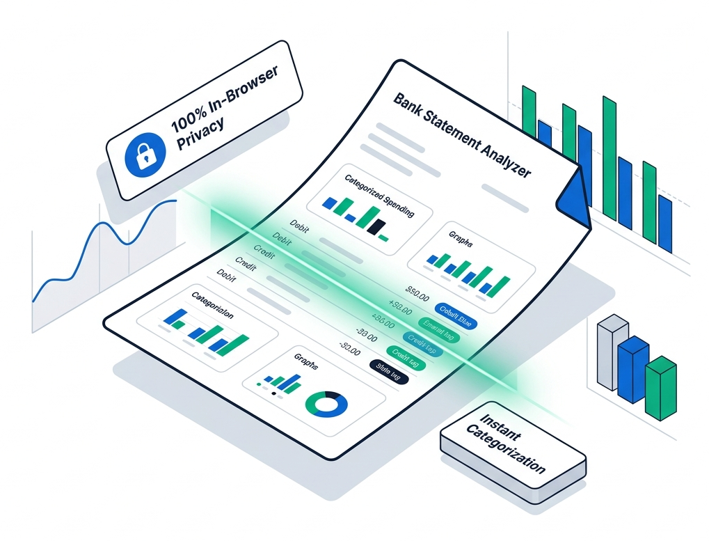 FinNomy Bank Statement Analyzer & Transaction Intelligence Illustration