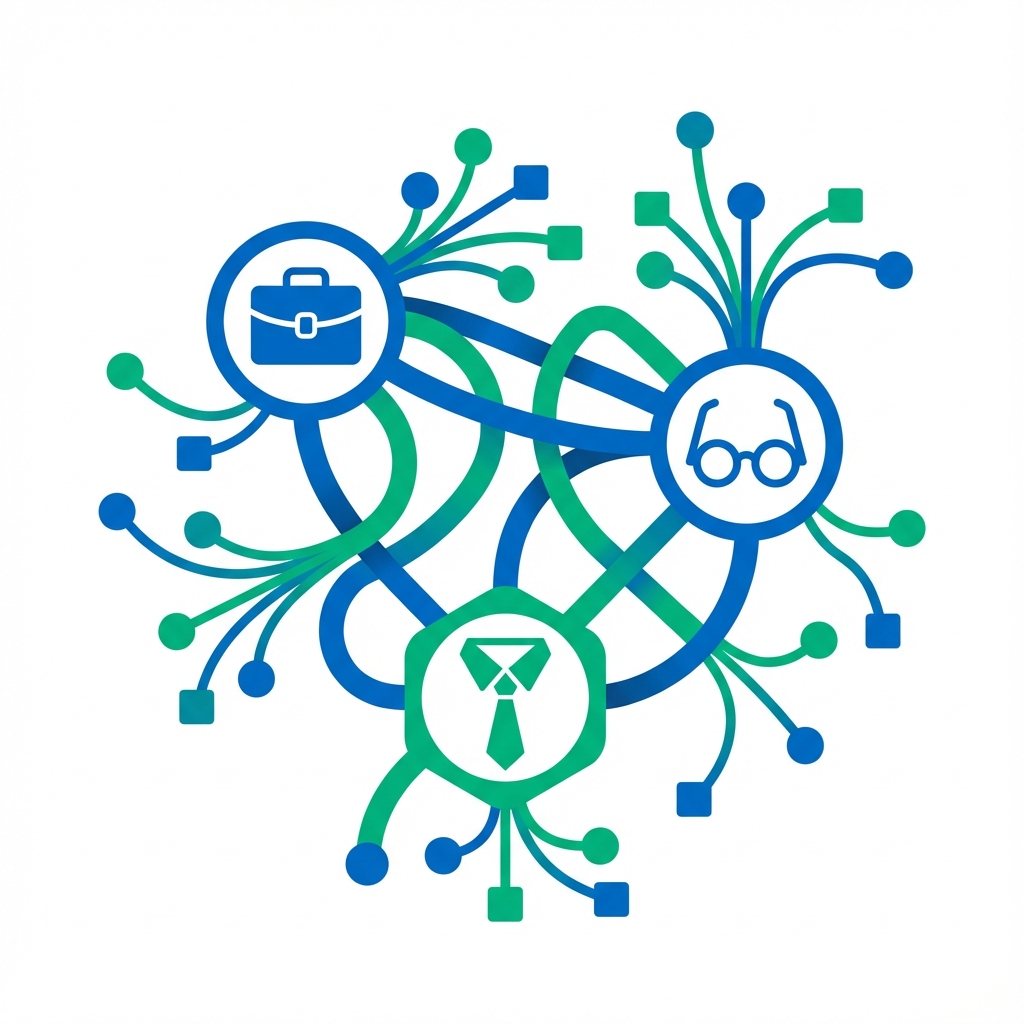 Expert Collaboration Illustration